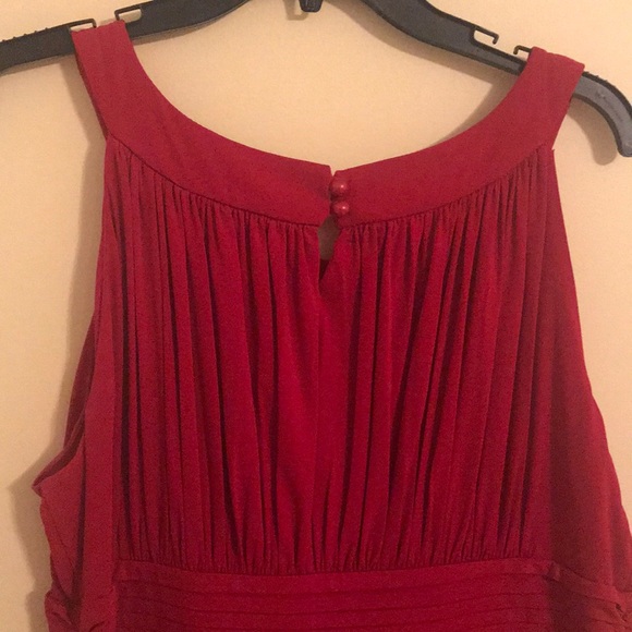 Red Ruffle Body-con Dress Size 16 - Picture 4 of 4